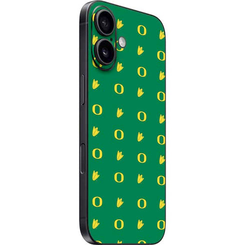 University of Oregon Pattern iPhone 16 Plus Skin